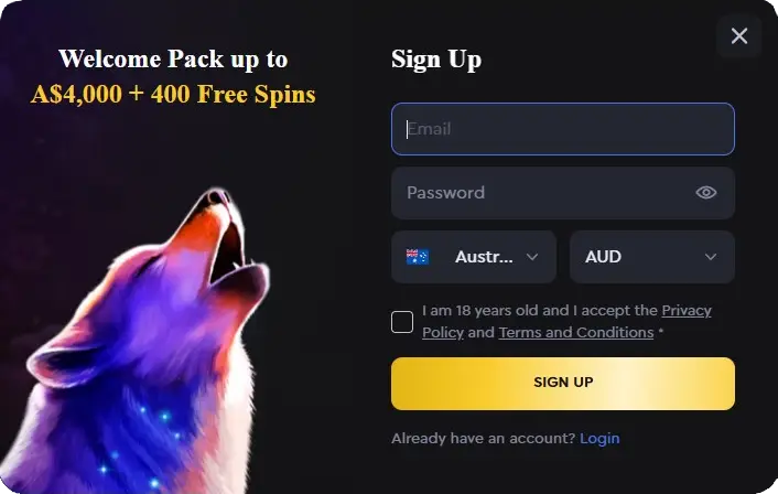 Sign Up Sky Crown